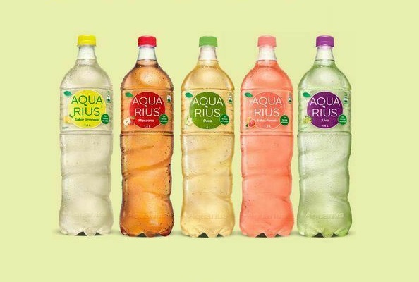 imagen de aquarius botella grande