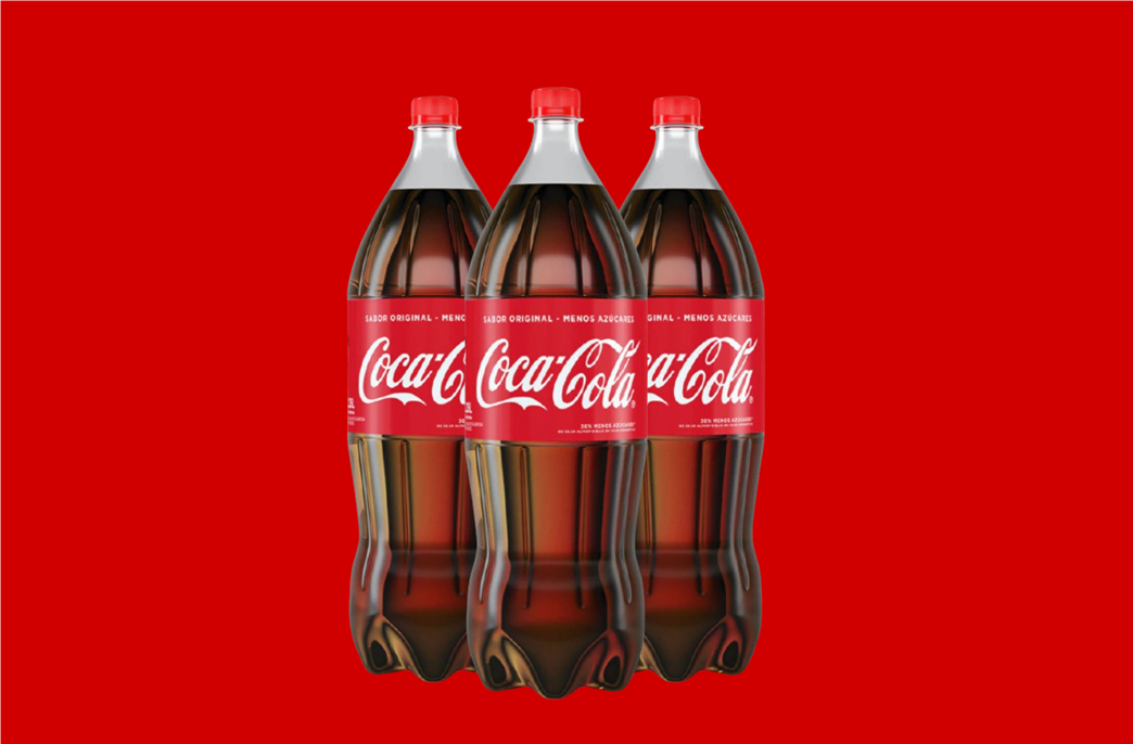 imagen de coca cola botella mediana