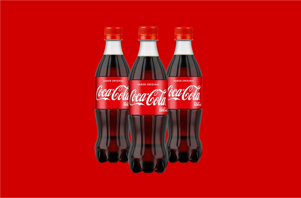 imagen de coca cola botella pequeña