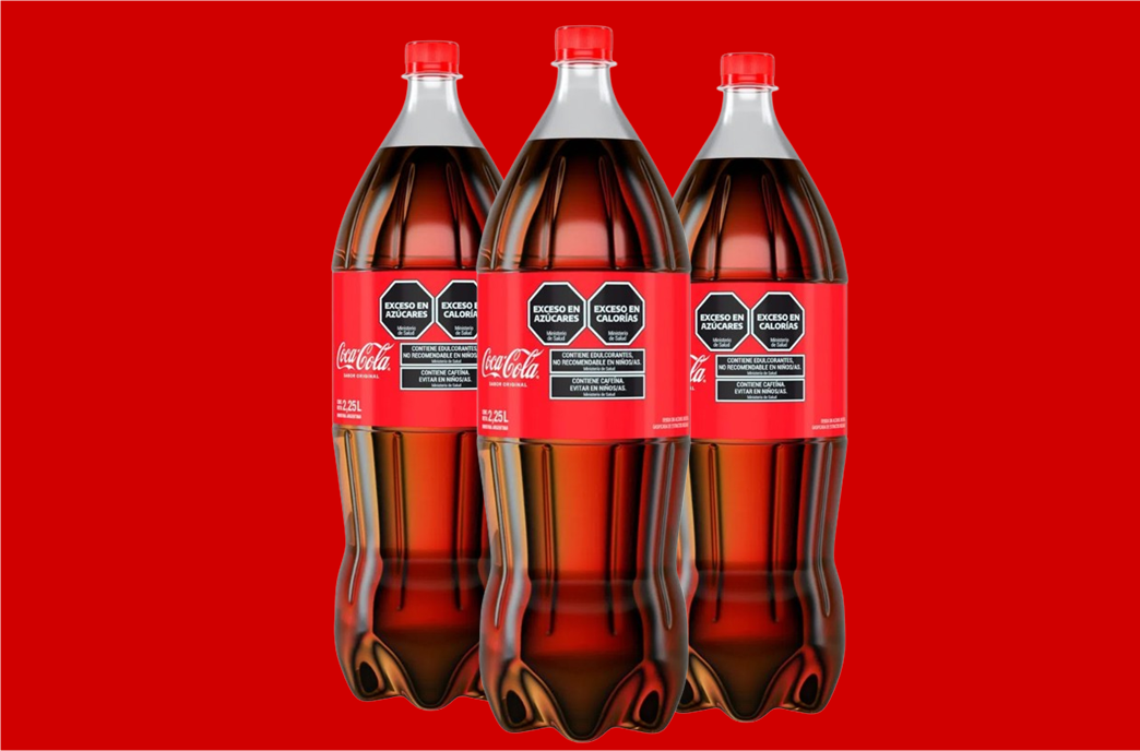 imagen de coca cola botella grande